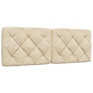 Рамка за легло без матрак, кремава, 120x200 см, плат