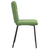 Трапезни столове, 4 бр, светлозелени, кадифе