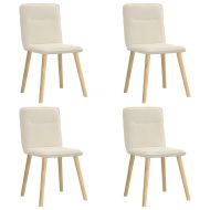 Трапезни столове, 4 бр, лен