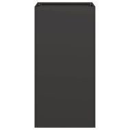 Кашпа, черна, 40x40x80 см, студеновалцувана стомана