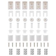 Плисирана щора Бяла 105x200 cm Ширина на плата 104,4 cm