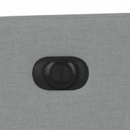 Електрически масажен реклайнер стол, светлосив, текстил