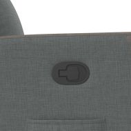 Реклайнер, тъмносив, текстил