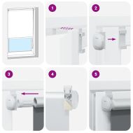 Ролкова щора Blackout Кафе 40x150 см Ширина на плата 35,7 см