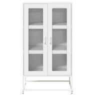 Висока дъска Бяла 68x39x123 cm Стомана