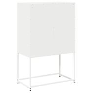 Висока дъска Бяла 68x39x107 cm Стомана