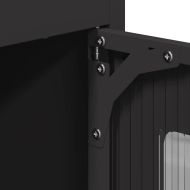 Висока дъска черна 68x39x123 cm Стомана