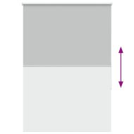 Ролкова щора Blackout Светло сиво 95x175 см Ширина на плата