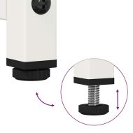 Бюфет, бял, 100,5x39x107 см, студеновалцувана стомана