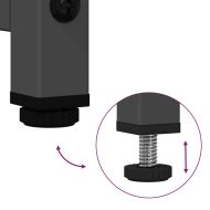 ТВ шкаф, черен, 100,5x39x60,5 см, стомана