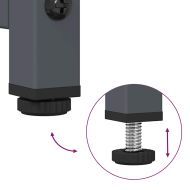 Нощно шкафче Антрацит 36x39x60,5 cm Студено валцувана стомана