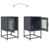 Нощно шкафче Антрацит 36x39x60,5 cm Студено валцувана стомана