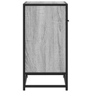 Нощно шкафче Grey Sonoma 60x31x60 cm Обработено дърво и метал