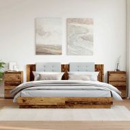 Нощни шкафчета, 2 бр, 40x35x62,5 см, инженерно дърво