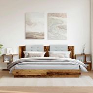 Нощни шкафчета, 2 бр, старо дърво, 50x30x51,5 см, ПДЧ