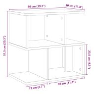 Нощни шкафчета, 2 бр, 50x30x51,5 см, инженерно дърво