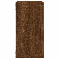 Стенни рафтове за кубчета 4 бр. кафяв дъб 30x15x30 cm