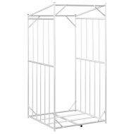 vidaxL Стойка за дърва за огрев с дъждобран, 100x100x200 см