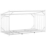 vidaxL Стойка за дърва за огрев с дъждобран, 200,5x100,5x110,5 см