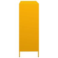 Висок шкаф, горчица жълто, 101,5x39x103,5 см, стомана