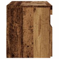 ТВ шкаф с LED осветление, 75x35x40 см, инженерно дърво