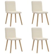 Трапезни столове, 4 бр, лен