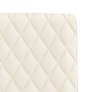 Трапезни столове, 6 бр, кремави, кадифе