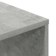 Библиотека, бетонно сива, 34x31x112 см, инженерно дърво