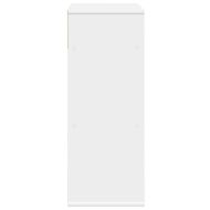 Библиотека, бяла, 66x31x80 см, инженерно дърво