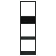 Библиотека, черна, 34x31x112 см, инженерно дърво