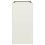 Кашпа, бяла, 40x80x80 см, стомана