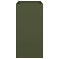 Кашпа, маслиненозелена, 40x80x80 см, стомана