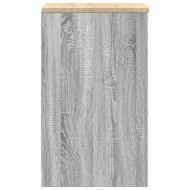 Гаражен шкаф за съхранение, сив сонома, 40x51x85 см, бор масив