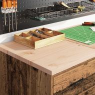 Гаражен шкаф за съхранение, старо дърво, 40x51x85 см, бор масив