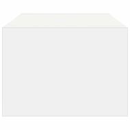 ТВ шкаф с LED осветление, бял, 100X35,5x25 см