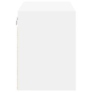 гараж стена шкафове, 2 бр, бели, инженерно дърво