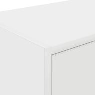 гараж стена шкафове, 2 бр, бели, инженерно дърво