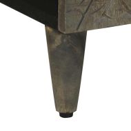 Шкаф за баня 38x33x58 см масивно мангово дърво