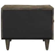 Масичка за кафе Светло сиво 80x50x40 cm Масивна дървесина Манго