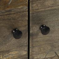 Масичка за кафе Светло сиво 80x50x40 cm Масивна дървесина Манго