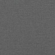 Релакс стол с табуретка, тъмносив, текстил