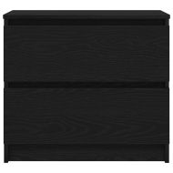 ТВ шкаф черен 60x35x54 cm Изработена дървесина