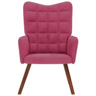 Релакс стол, виненочервен, кадифе