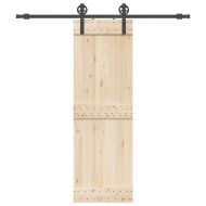 Комплект механизъм за плъзгаща врата, 200 см, стомана, черен