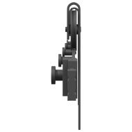 Комплект механизъм за плъзгаща врата, 200 см, стомана, черен