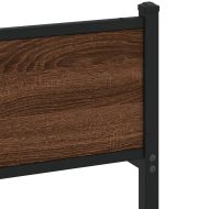 Рамка за легло без матрак Кафяв дъб Инженерна дървесина