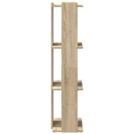 Библиотека 3 рафта сонома дъб 60x30x120 см инженерно дърво