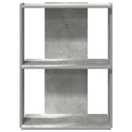 Библиотека 3 рафта бетонно сива 60x30x80 см инженерно дърво