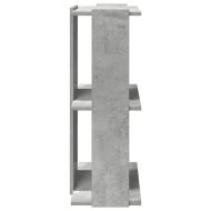 Библиотека 3 рафта бетонно сива 60x30x80 см инженерно дърво