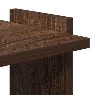 Библиотека 3 рафта кафяв дъб 60x30x120 см инженерно дърво